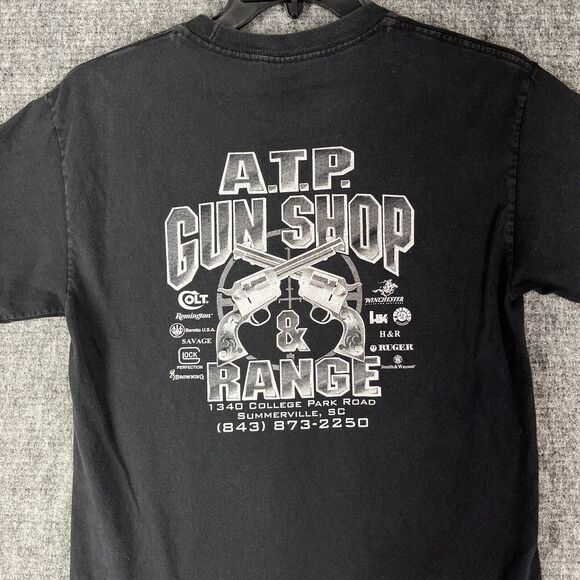 Gun Shop‎ Shirt Mens Medium South Carolina Range Rifle Firearms Ammo Six Shooter - Picture 5 of 11
